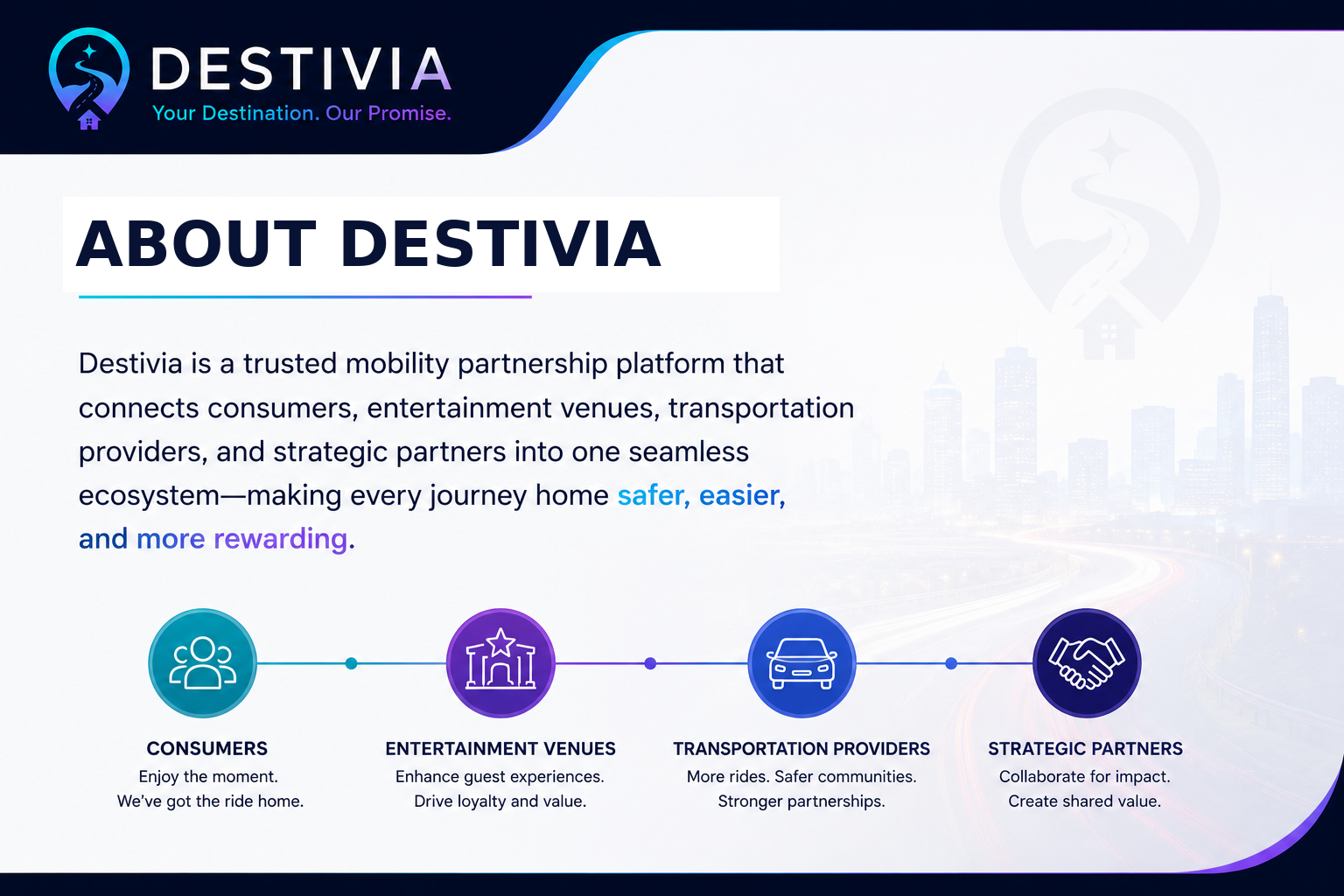Destivia executive summary slide